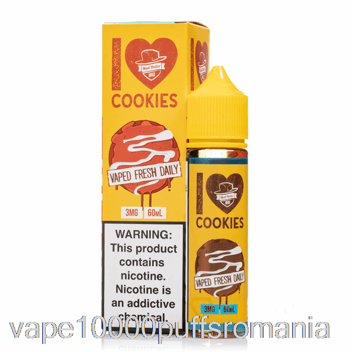 Vape Romania I Love Cookies - Suc De Pălărier Nebun - 60ml 0mg